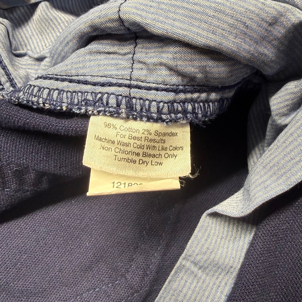 Peter Millar Crown Cotton Canvas 5 Pocket Pants Navy 36x32 Stretch Golf Classic - Picture 5 of 10